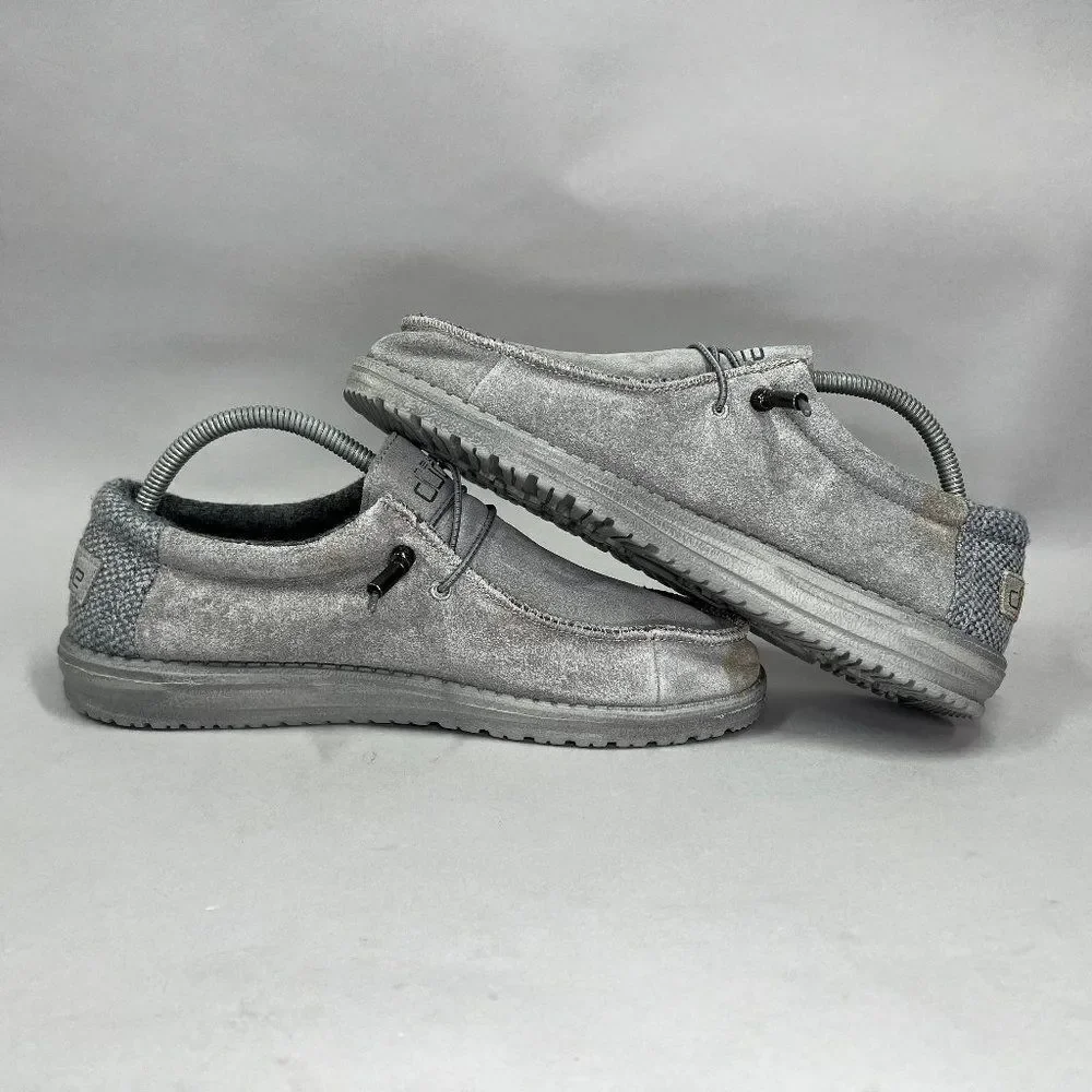 Hey‎ Dude Men's Size 9 Wally Ash Suede Slip On Shoes